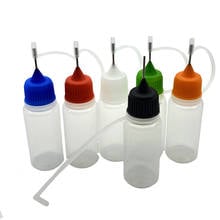 5pcs 10ml Refillable Plastic Dropper Bottles With Metal Needle Cap Empty Liquid Jar Soft PE Vial 2024 - buy cheap