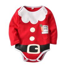 Hot sell Christmas Cosplay Newborn Twins Sleepsuit Cosplay Baby Romper Christmas Santa Claus Costume Baby Outfits jumpsuit Body 2024 - buy cheap