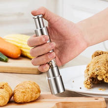 Creative Stainless Steel Salt Shakers Pepper Mills Grinder Manual Push Grinder Spice Sauce Muller Stick Kitchen Cooking Tools 2024 - buy cheap
