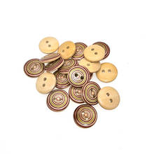 50pcs 15mm  Wood Sewing Buttons Scrapbooking 2 Holes Costura Botones Decorate bottoni botoes B2058 2024 - buy cheap