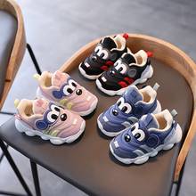 Disney children's cartoon Mickey Mouse boys and girls baby plus velvet warm cotton shoes casual shoes sports shoes 2024 - buy cheap
