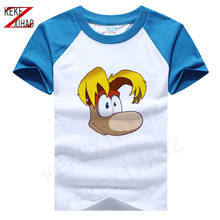 Летняя футболка унисекс для малышей футболки с принтом из мультфильма «Rayman Legends», детская повседневная одежда хлопковая футболка для девочек и мальчиков 2024 - купить недорого