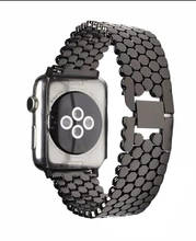 Correa de metal de la mejor calidad para apple watch correa de acero inoxidable 42mm/38mm 40mm 44mm correa de reloj para iwatch serie 5 4/3/2/1 2024 - compra barato