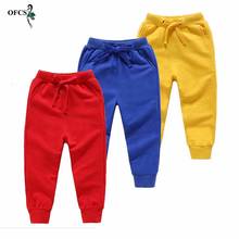 Children Selling Pants Spring Teenage Boy's Sports Pants Toddler Casual Kids Solid Cotton Trousers For Girl's Clothes For 1-10 T 2024 - buy cheap