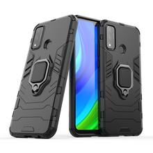 Capa de celular com suporte de dedo para huawei p smart 2020, à prova de choque, de metal, com armadura, para huawei psmart 2020 2024 - compre barato