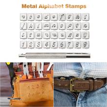 36pcs Steel Alphabet Number Stamp Punch Set for Leather Wood Craft Tools Kit Metal Leather Tools Staming Leathercraft 2024 - buy cheap