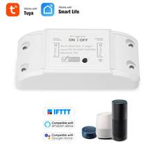 DIY WiFi умный светильник выключатель универсальный выключатель таймера приложение Smart Life Беспроводной пульт дистанционного управления голосовой Управление работать с Alexa Google Home 2024 - купить недорого