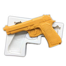 Gun Pistol Silicone Mold Sugarcraft Chocolate Cupcake Baking Mold Fondant Cake Decorating Tools 2024 - buy cheap