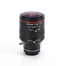 2.8-12mm c montagem lente hd foco manual vari-focal cctv 1/2 "abertura da lente para câmera de cctv 2024 - compre barato