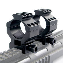 Trilho picatinny escopo de 20mm para rifle, suporte tático de diâmetro 30mm para rifle, acessórios de caça, 1 par 2024 - compre barato