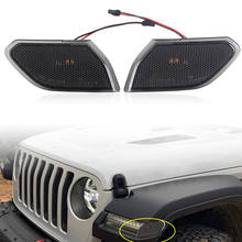 Front LED Turn Signal Lights For Jeep JL 2018-2019 Wrangler JL Turn Lamp Fender Side Marker Parking Lights 2024 - compre barato