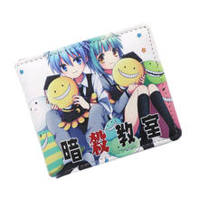 Carteira assassination de anime korokorosensei, bolsa curta pu shiota nagisa 2024 - compre barato