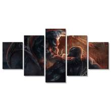 Venoms Riot Modular Prints Pictures Home Decor 5 Pieces Painting Office Canvas Poster Modern Movie Wall Art 2024 - buy cheap