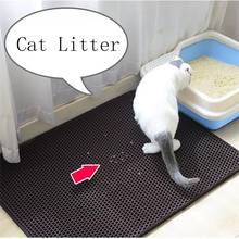 Tapete higiênico para areia de gatos, tapete higiênico à prova d'água dobrável para animais de estimação, para limpeza da casa, antiderrapante 2024 - compre barato