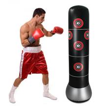 160cm Boxing Punching Bag Inflatable Free-Stand Tumbler Muay Thai Training Pressure Relief Bounce Back Sandbag with Air Pump 9 2024 - buy cheap