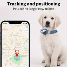 Силиконовый умный водонепроницаемый локатор для домашних животных, Универсальный водонепроницаемый ошейник для определения местоположения GPS для кошек и собак, определитель местоположения 2024 - купить недорого
