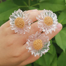 Lost Lady-anillos grandes de resina para mujer, joyería acrílica creativa, joyería al por mayor, triangulación de envíos 2024 - compra barato