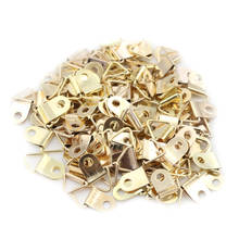 Wholesale 100 Pieces Golden Triangle D-Ring Hanging Picture oil Painting Mirror Frame Hooks Hangers 2024 - buy cheap