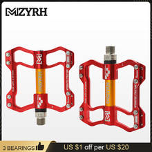 Mzyrh s11 3 rolamentos de bicicleta pedal antiderrapante ultraleve cnc mtb mountain bike pedal selado pedais de rolamento acessórios da bicicleta 2024 - compre barato