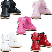 Fashion Mini Boot Pure Color Button Winter Casual Shoes Dollhouse Dress Up Clothes Accessories for 18 inch Girl Doll Kids Toy 2024 - buy cheap