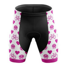 SPTGRVO LairschDan 2020 Pink Pro Cycling Shorts Women's Team Racing Sport Bicycle Shorts Gel Padded Female MTB Bike Shorts Pants 2024 - buy cheap