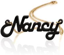 Acrylic Name Necklace with Gold Plated Chain -Custom Made Choose Any Color and Any Name 2024 - buy cheap