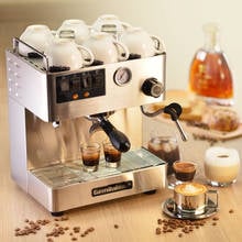 Máquina de café expreso comercial CRM3012, cafetera totalmente automática de acero inoxidable, 15 Bar de presión, 1.7L de capacidad 2024 - compra barato