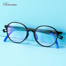 Ravenisa óculos de proteção ótica azul para crianças, óculos bloqueador de luz azul óculos tr90 para meninos e meninas armação redonda 2024 - compre barato