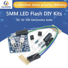 MHT11 Simple 5MM LED Flash DIY Kits DC 3V-14V Circuit Electronics Suite 1.6mm Parts for Arduino Blinking Flashing Kit 2024 - buy cheap