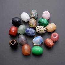 12PCS 15*18mm Round Lucky Beads natural stones Necklaces Pendant Mixed Color Druzy Healing charms Jewelry pendants DIY Making 2024 - buy cheap