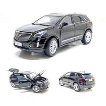 Coche de juguete Cadillac XT5 SRX SUV Sedan, vehículo de aleación de 6 puertas, amortiguador de luz y sonido abierto, 1/32, Envío Gratis 2024 - compra barato