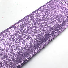 Sequined Lace Fabrics For Dress Violet Lavender Allover Embroidered Fabric 3mm Size Sequins Table Cloth 132cm 2024 - buy cheap