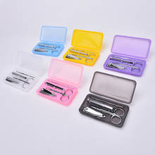 1Pack Professional 4pcs Pedicure Manicure Set Nail Care Cuticle Clipper Tool Kit Case 2024 - buy cheap