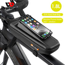 WEST BIKING велосипедов Сумка непромокаемые велосипед аксессуары переднюю верхнюю раму велосипедная сумка с 360 градусов Поворот силиконовая подставка для сотового телефона 2024 - купить недорого