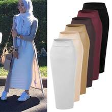 Muslim Women Long Skirt Knitted Thick Maxi Skirts Bodycon Pencil Bottoms Winter Autumn High Waist Skirt Dubai Abaya Turkey Dress 2024 - buy cheap