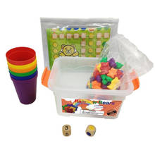 Crianças montessori brinquedo 1 conjunto caixa de contagem urso montessori cognição educacional arco-íris jogo de correspondência brinquedos educativos presentes 2024 - compre barato