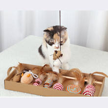 Игрушки для кошек, Милый Забавный красочный стержень, волшебная палочка, пластиковые игрушки для кошек, интерактивные палочки, товары для кошек 2024 - купить недорого