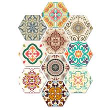 Non-Slip Vinyl Floor Sticker for Home Decor, Hexagon Pvc Wall Tile Decal, Peel and Stick Self-Adhesive, for Living Room Kitchen 2024 - buy cheap