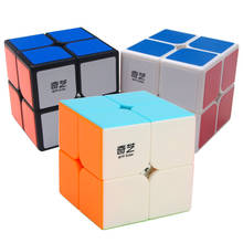 QiYi-cubo mágico de velocidad QiDi S 2x2x2 para niños, rompecabezas, cubo mágico, antiestrés, neo, novedad 2024 - compra barato