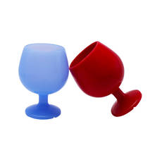 Taza de silicona antideslizante, vaso portátil de silicona para vino tinto, agua, plegable para vino, zumo, Cola y cerveza, barbacoa, vaso de viaje 2024 - compra barato