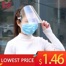 Защитная Прозрачная шлифовальная защитная маска для лица козырек защита глаз защита от тумана защита от брызг слюны дропшиппинг 2024 - купить недорого
