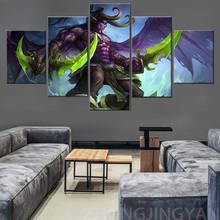 5 шт. Иллидан Stormrage игра World of Warcraft плакат Рисование Искусство HD холст картины настенное искусство для домашнего декора 2024 - купить недорого
