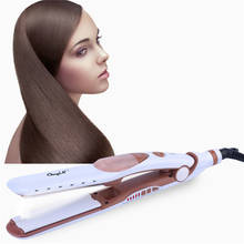 Professional Hair Straightener Curler Steam Tourmaline Ceramic Vapor Straightening Floating plate Flat Iron+25pcs DIY hair curle 2024 - buy cheap
