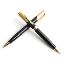 1/20PCS Metal Ballpoint Pen Stainless Steel Material Creative Pen Holder Rotating Style Ball Pens For School Office Gift Pen 2024 - buy cheap