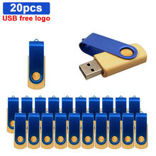 20pcs/lot new metal wooden box pen drive USB stick 128GB 64GB 32GB 16GB 8GB USB 2.0 memory stick Pendrives USB flash drive Gifts 2022 - buy cheap