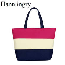 HANN INGRY High Quality Sail Bag Women Single Shoulder bag Fashionable Stripes Traditional Large Capacity Portable Handbag H83D 2024 - buy cheap