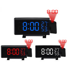 3-color Projection FM Radio Clock Multifunctional Table Clock with Snooze function Desk Clock with Temperature Humidity Display 2024 - buy cheap