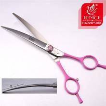 Fenice 7.0/7.5/8.0 inch Curved Grooming Scissors for Dogs Professional Dog Hair Cut Scissors JP440C Trimming Shears 2024 - buy cheap