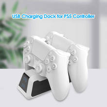 Dual Charger Dock for PS5 Fast Dual Controller Charger Stand Gamepad Joystick Charging Dock Station Holder for PS 5 PS5 2024 - buy cheap