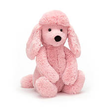 Brinquedo de pelúcia poodle crianças cão animal rosa menina bebê criança macio kawaii boneca apaziguar bebê travesseiro infantil simulação coisas brinquedos de pelúcia 2024 - compre barato